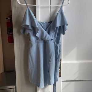 Baby blue romper